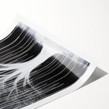 Black and White Abstract Tree Wall Art - Modern Large Canvas