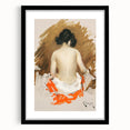 Modern Wall Art - Nude Figure with Kimono | Elegant Minimalist Decor