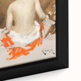 Modern Wall Art - Nude Figure with Kimono | Elegant Minimalist Decor