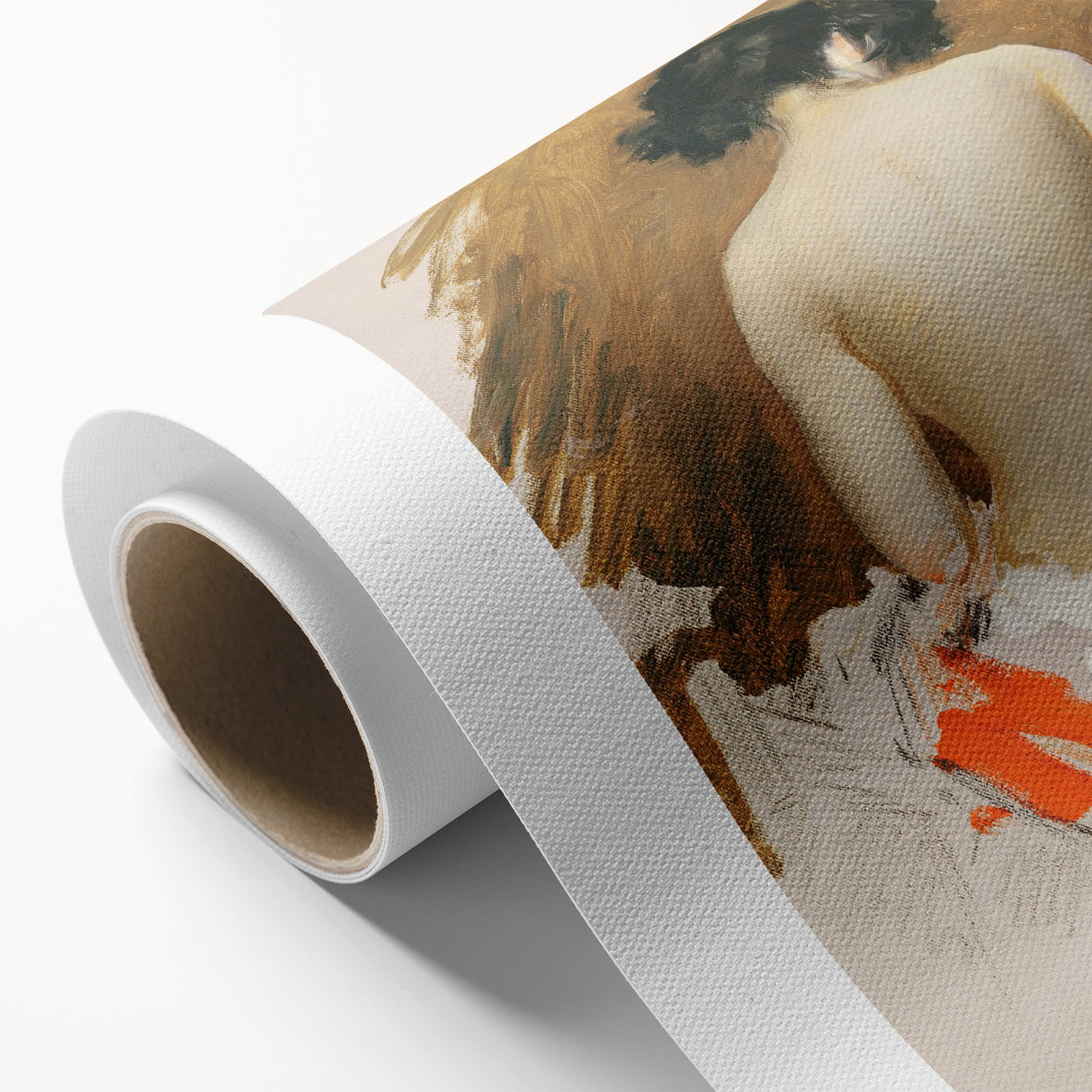 Modern Wall Art - Nude Figure with Kimono | Elegant Minimalist Decor