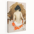 Modern Wall Art - Nude Figure with Kimono | Elegant Minimalist Decor
