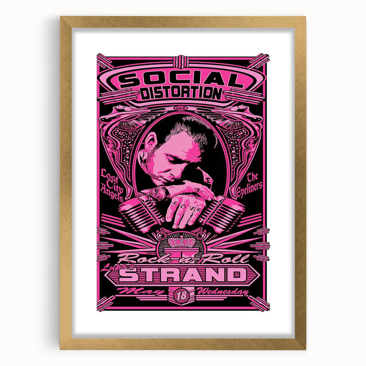 Retro Social Distortion Poster - Vintage Punk Rock Wall Art