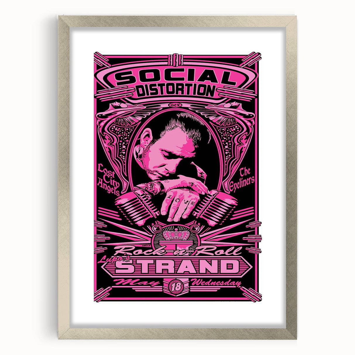 Retro Social Distortion Poster - Vintage Punk Rock Wall Art