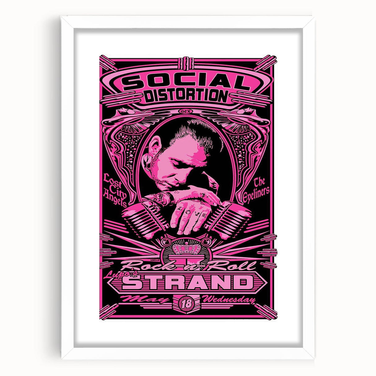 Retro Social Distortion Poster - Vintage Punk Rock Wall Art