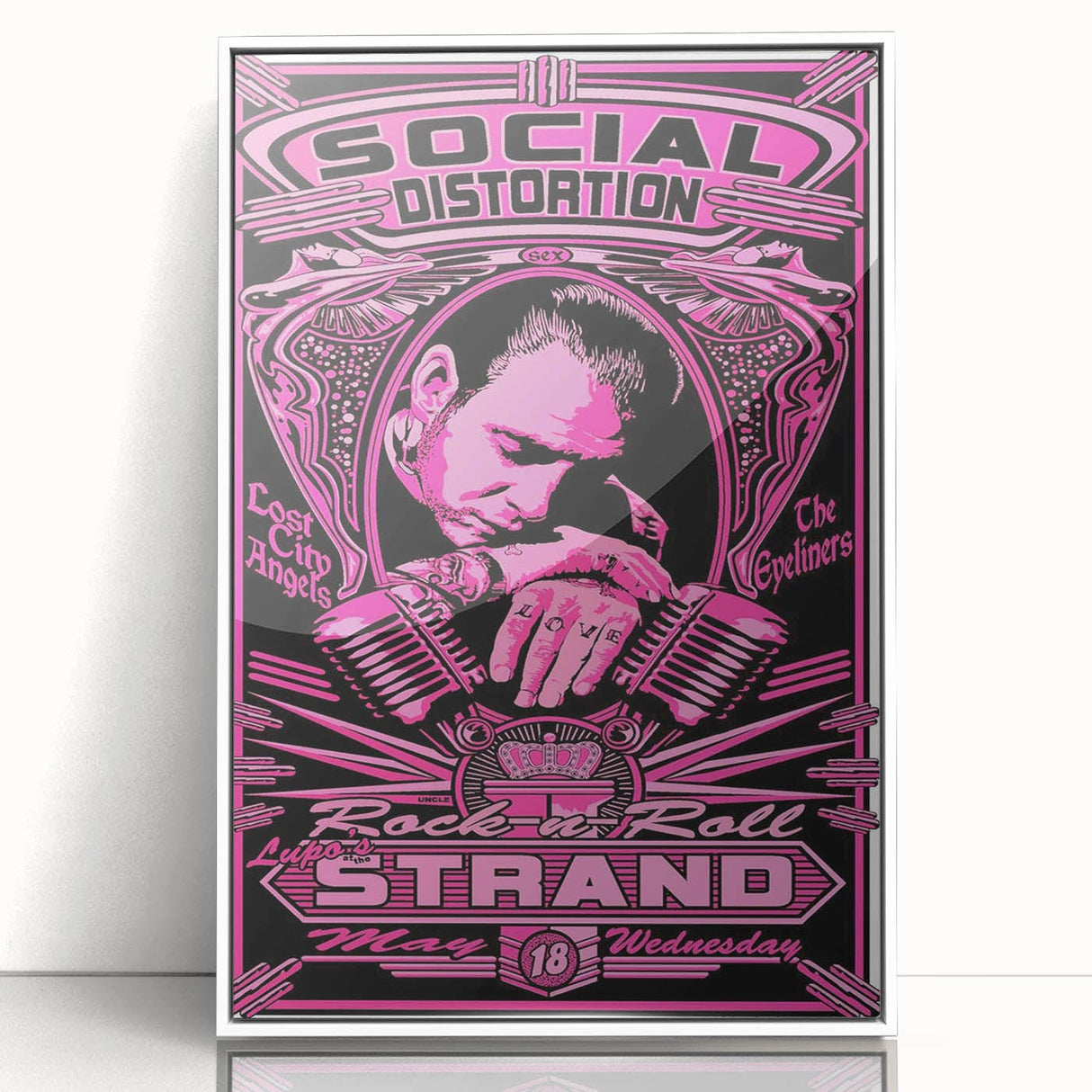 Retro Social Distortion Poster - Vintage Punk Rock Wall Art