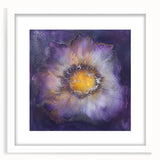 Abstract minimalist framed artwork with a white mat, showcasing geometric shapes in soft pastel colors, perfect for modern home decor.