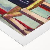 Modern Wall Art - Vibrant Anemones in Dark Vase | Colorful Contemporary Art