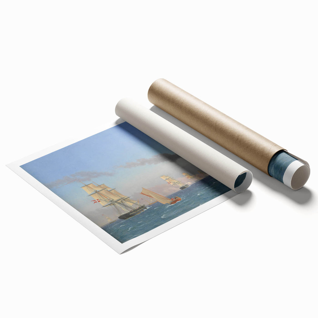 "Romanticism Art: Nautical Scene - Historical Maritime Canvas Print"