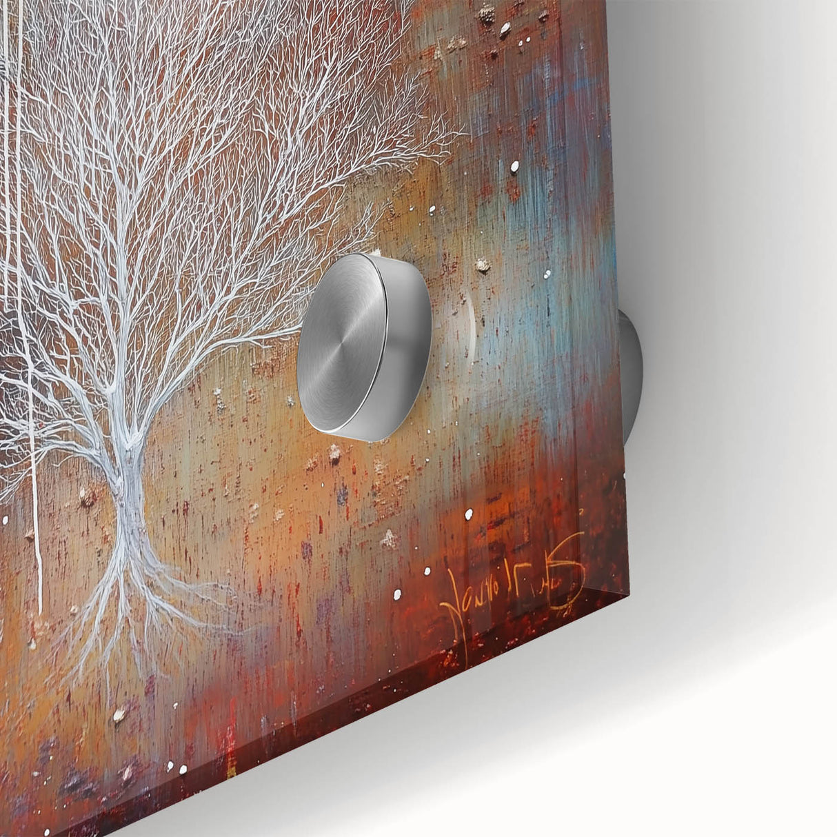Rustic Abstract Tree Wall Art - Large Canvas & Framed Print