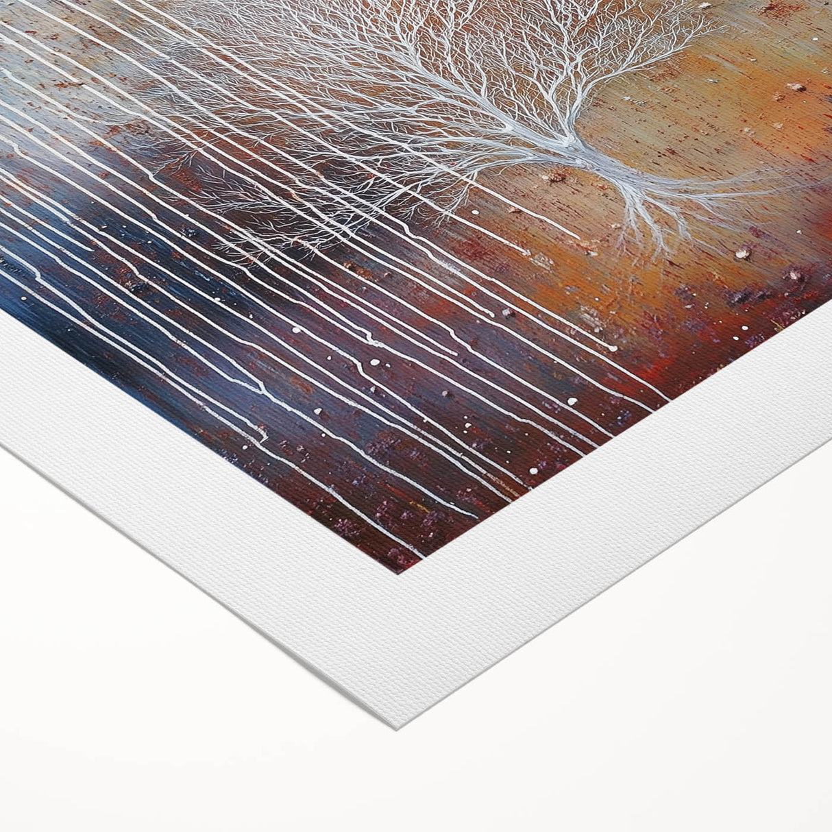 Rustic Abstract Tree Wall Art - Large Canvas & Framed Print