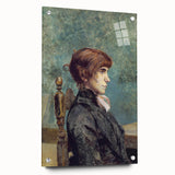 Toulouse-Lautrec Portrait Wall Art - Jeanne Wenz in Profile