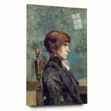 Toulouse-Lautrec Portrait Wall Art - Jeanne Wenz in Profile
