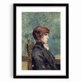 Toulouse-Lautrec Portrait Wall Art - Jeanne Wenz in Profile