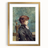Toulouse-Lautrec Portrait Wall Art - Jeanne Wenz in Profile