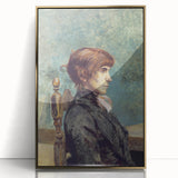 Toulouse-Lautrec Portrait Wall Art - Jeanne Wenz in Profile