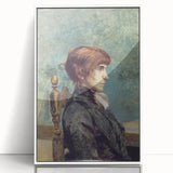 Toulouse-Lautrec Portrait Wall Art - Jeanne Wenz in Profile