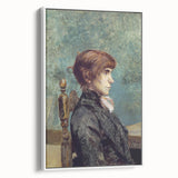 Toulouse-Lautrec Portrait Wall Art - Jeanne Wenz in Profile