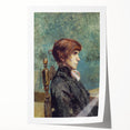 Toulouse-Lautrec Portrait Wall Art - Jeanne Wenz in Profile