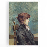 Toulouse-Lautrec Portrait Wall Art - Jeanne Wenz in Profile
