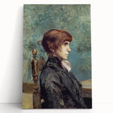 Toulouse-Lautrec Portrait Wall Art - Jeanne Wenz in Profile