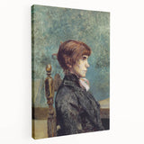 Toulouse-Lautrec Portrait Wall Art - Jeanne Wenz in Profile