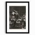 Modern Wall Art - Dramatic Boxing Match Scene | Monochrome Contemporary Print