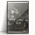 Modern Wall Art - Dramatic Boxing Match Scene | Monochrome Contemporary Print