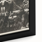 Modern Wall Art - Dramatic Boxing Match Scene | Monochrome Contemporary Print