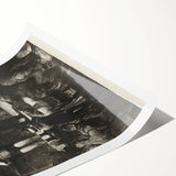 Modern Wall Art - Dramatic Boxing Match Scene | Monochrome Contemporary Print