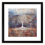 Rustic Abstract Tree Wall Art - Large Canvas & Framed Print