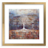 Rustic Abstract Tree Wall Art - Large Canvas & Framed Print