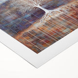 Rustic Abstract Tree Wall Art - Large Canvas & Framed Print