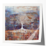 Rustic Abstract Tree Wall Art - Large Canvas & Framed Print