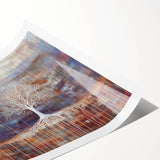 Rustic Abstract Tree Wall Art - Large Canvas & Framed Print