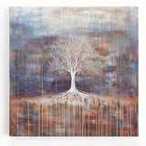 Rustic Abstract Tree Wall Art - Large Canvas & Framed Print