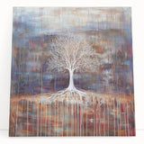 Rustic Abstract Tree Wall Art - Large Canvas & Framed Print