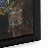 Modern Wall Art - Dark Floral Bouquet of Violets | Elegant Contemporary Art