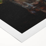 Modern Wall Art - Dark Floral Bouquet of Violets | Elegant Contemporary Art