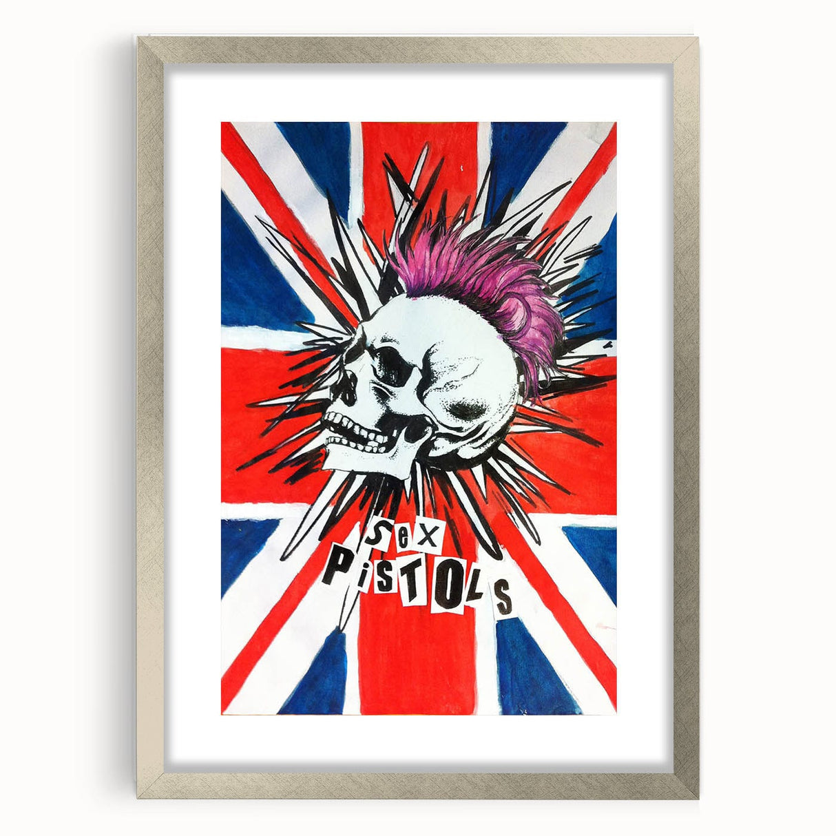 Retro Sex Pistols Poster - Vintage Punk Rock Wall Art