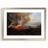 Romanticism Art: Eruption of Vesuvius - Historical Canvas Print
