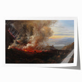 Romanticism Art: Eruption of Vesuvius - Historical Canvas Print