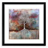 Multicolor Abstract Tree Wall Art - Large Canvas & Framed Print