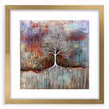 Multicolor Abstract Tree Wall Art - Large Canvas & Framed Print