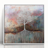 Multicolor Abstract Tree Wall Art - Large Canvas & Framed Print