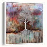 Multicolor Abstract Tree Wall Art - Large Canvas & Framed Print