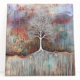 Multicolor Abstract Tree Wall Art - Large Canvas & Framed Print