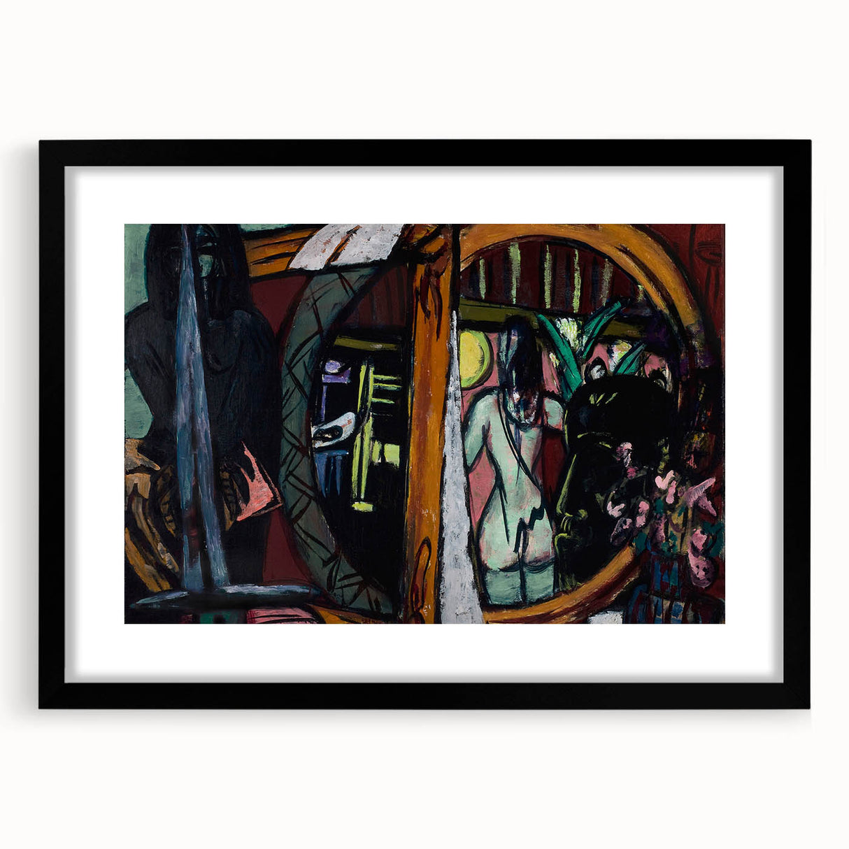 Modern Wall Art - Bold Abstract Studio Scene | Intense Artistic Decor
