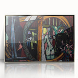 Modern Wall Art - Bold Abstract Studio Scene | Intense Artistic Decor