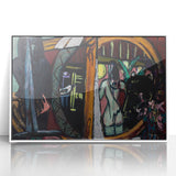 Modern Wall Art - Bold Abstract Studio Scene | Intense Artistic Decor