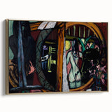 Modern Wall Art - Bold Abstract Studio Scene | Intense Artistic Decor